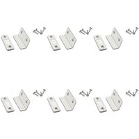 6 Pcs Argent - Loquet De Porte Magnétique Puissant, 1 À 10 Ensembles, Arrêts De Porte Cachés Avec Vis Pour Placard, Quincaillerie De Meubles