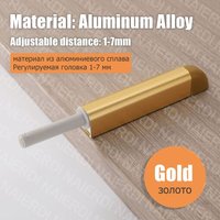 10pcs Ftq-8-Gold - Loquets D'armoire En Alliage D'aluminium, Loquets À Pousser Pour Ouvrir, Poignée D'armoire Cachée, Loquets Magnétiques Pour