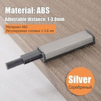 10pcs Xg-11-A - Loquets D'armoire En Alliage D'aluminium, Loquets À Pousser Pour Ouvrir, Poignée D'armoire Cachée, Loquets Magnétiques Pour