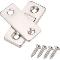 Argent Pas D'autocollants - Myhomera Loquet De Porte Magnétique Robuste, Verrou Vissé, Autocollant, Ultra Fin Pour Armoire, Buffet, Lot De 2 Pièces