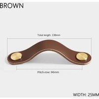 10pcs Avec La Tournevis - 02-96 Mm - Poignée De Meuble En Cuir Pour Armoire De Cuisine, Boutons De Porte, Armoire, Melrib Chi Board, Plusieurs