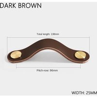 10pcs Avec La Tournevis - 03-96 Mm - Poignée De Meuble En Cuir Pour Armoire De Cuisine, Boutons De Porte, Armoire, Melrib Chi Board, Plusieurs
