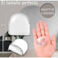 RUON-Butées De Porte Autocollantes En Silicone Butées De Porte Pour Sol Autocollantes Amortisseur Antichoc Pour Portes En Bois, Métal Ou Verre Lot De