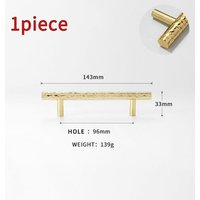 1-Cc96 Mm - Poignée En Laiton Martelée Pour Armoire, Tiroirs, Meubles De Cuisine, Placard, Boutons Ronds Modernes