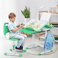 Bureau Pour Enfant - Chaise Avec Lampe - Bureau Et Chaise