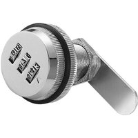 Épaisseur De Porte De 22 Mm - Argent - Serrure À Combinaison De Mot De Passe Avec Bouton Rotatif Pour Casier, Boîte De Rangement Et De Livraison,