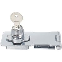 4 Pouces D'argent - Serrures À Moraillon À Clé, Bouton Torsadé, Verrouillage À Clé, Serrures À Moraillon Avec Prédire Et Vis, Optique, Serrure De