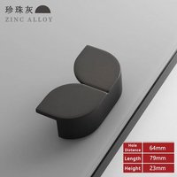 1 Gris-64 Mm - Wv-Lèvent De Commode Rétro En Cuivre, Meubles Everver À Quatre Cuir Chevelu, Foy Gold, Pour Armoires Et Portes De Proximité