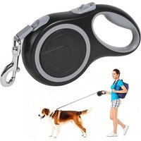 Laisse Chien Rétractable, 5 M Laisse Chien Enrouleur Nylon, 360 ° Sans Enchevêtrement, Système De Guidage Perfectionné, Laisse Rétractable Pour
