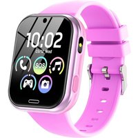 Montre Connectée Enfant - Smartwatch Téléphone Pour Fille Garçon Avec Appel Sos, Réveil, Jeux, Montre Intelligente Enfants De 4 À 12 Ans Cadeau Avec