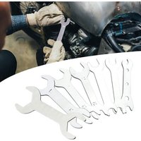 7 Kits Clés À Fourche Doubles,2Mm Jeu De Clés À Fourche Ultra Fines Métrique 5-24 Mm Outil De Réparation Pour Les Endroits Difficiles À Atteindre