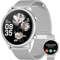 Montre Connectée Femme Avec Appel Bluetooth,1.39"" Hd Montre Connectée Avec 2 Bracelets Avec Moniteur De Sommeil Fréquence Cardiaque Podomètre