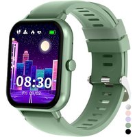 Montre Connectée Enfant Cardiofrequencemetre Moniteur De Sommeil Podomètre Modes Sport Étanche Reveil Jeux Bluetooth Appel Jouet Ado Fitness Tracker