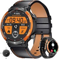 Montre Connectée Homme Avec Appel Bluetooth Assistant Vocal, 1.52'' Montre Connectée Sport Avec 122 Modes Sportifs, 420Amh, Etanche Smartwatch, 2
