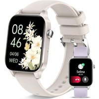 Montre Intelligente Pour Femme, Appel Et Réponse, 1,8"", Avec Assistant Vocal, Notification, 20 Modes Sportifs, Tracker De Fitness Pour Android Ios,