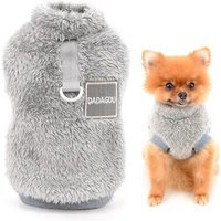 Pull En Polaire Sherpa Pour Animal Domestique Col Roulé Pull Avec Anneau En D Pour Petits Chiens Chats, Chiots Yorkshire Chihuahua Vêtements Chauds,