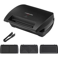 "LAGRANGE GAUFRIER MINI MAXI 028663 Avec jeux de plaques Croque-monsieur +"; Gaufres + Panini +" Pince"