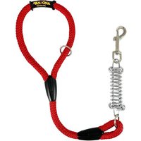 Laisse Pour Chien, Amortisseur, Anti-Traction, Pour Chiens De Taille Moyenne Et Grande, Fabriquée En Espagne. 60cm. Rouge