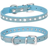 Collier De Chien En Daim Doux Colliers De Chien Cloutés Strass Étincelants Pour Animaux De Compagnie Chiot Chats Chiens Ensemble Combiné Avec Laisse