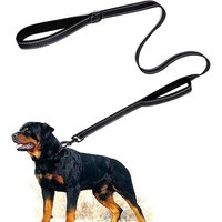 Laisse De Dressage À Double Poignée De 1,5 Mètre, Contrôle De Proximité, Laisse De Sécurité Pour Chiens De Grande Et Moyenne Taille, Design