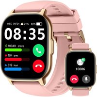 Montre Connectée Homme Femme, 2.1"" Hd Smartwatch Avec Appel Bluetooth, Sport Podometre Sommeil Moniteur Cardiofrequencemetre, Montre Intelligente