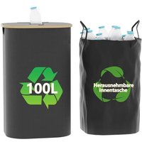 Récipient De Collecte De Bouteilles De Consigne De 100 L, Avec Couvercle, Sac De Rangement Vide Avec Trou, Pliable, Pour Verre Usé, Canettes Et
