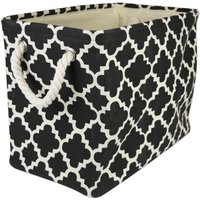 Home Essentials Polyester, Black Lattice, Taille M