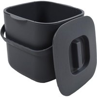 Poubelle À Compost De Cuisine De 7 Litres Avec Poignées Pour La Collecte De Déchets Alimentaires Sur Le Plan De Travail. Gris Dary Gray-7L-Uk