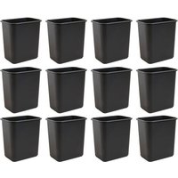Wb0325 Lot De 12 Poubelles Efficaces De 28 Litres S'Adapte Sous Le Bureau Petits Espaces Étroits Dans Le Commerce, La Cuisine, Le Bureau À Domicile,