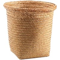 Panier De Rangement Tressé En Paille Panier À Linge Créatif Petit Organisateur De Rangement Pour Chambre D'Enfant, Salle De Bain Et Salon Panier