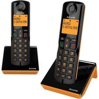 S280 Duo Orange Telephone Sans Fil Duo, Mains Libres, Repertoire 50 Noms Et Numeros Fonction Blocage Des Appels Indésirables,