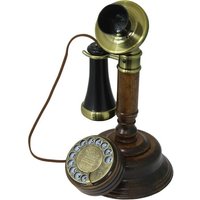 Opis 1921 Cable Modèle C: Téléphone Vintage Rétro Filaire À L'Ancienne Avec Cadran Rotatif, Aussi Parfait Pour Décoration Ou Escape Game