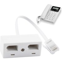 Bt Répartiteurs Téléphoniques, 2 Prises De Téléphone Britanniques, Adaptateur Répartiteur Rj11 Mâle Vers 2 Prises Femelles, Convertisseur Double