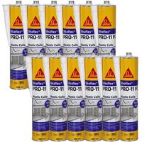 Mastic colle SIKA Sikaflex PRO 11 FC - Blanc - 300ml - Lot de 12
