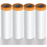 4 Rouleaux Bâche de Protection Peinture 270cm x 20m -Film de Masquage Peinture Imperméable Anti-Poussière-Pour Sol,Automobile & Meubles
