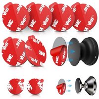 6 Pièces Tampon Adhésif De Remplacement 3m Pour Support De Poignée Pliable,Autocollants Double Face Pour Base Extensible De Téléphone,Ruban Vhb Extra