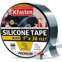 Ruban de réparation en silicone,1 pouce x 36 pieds (25.4mm x 10.97m) (noir)