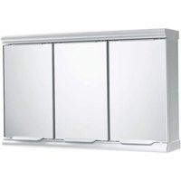 Gedy Placard À 3 Portes Avec Miroir Idéal Pour La Salle De Bain Blanc Brillant