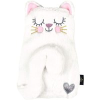 Ed, The Cat Bouillotte Kitty pour se blottir et se détendre dans Une boîte Cadeau en Blanc