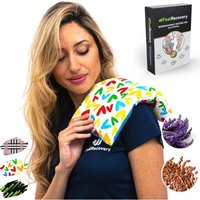 Bouillotte Sèche Graines de Lin - Coussin Chauffant Micro Onde contre Douleur Musculaire (35x18 cm)