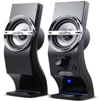 Audiocore AC805 haut-parleur 2-voies Noir, Argent Avec fil 3 W