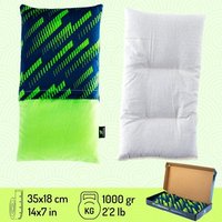 Bouillotte Sèche Graines de Lin - Coussin Chauffant Micro Onde contre Douleur Musculaire (35x18 cm)