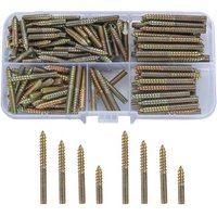 200 Pièces M4 Vis à Double Filetage, Goujon Vis à Double Extrémité, Boulons à Double Tête, Patte à Vis à Double Tête Autotaraudeuses pour Fixation de