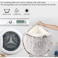 Kalanka-Lit Moelleux Pour Chiens Et Chats En Forme De Coquillage 50cm Coussin Pour Chien En Peluche Lavable Canapé Pour Animaux Domestiques Panier