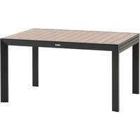 Table De Jardin Rectangulaire Extensible Coulissante Evasion 8/10 Places Effet Bois - Hespéride