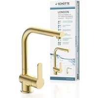 SCHUTTE 79770 London Robinet de cuisine avec douchette extractible, robinet pivotant a 360 degres pour evier de cuisine avec mitigeu