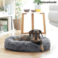 Lit Pour Animal Domestique - Innovagoods - Bepess - Ø 60 Cm - Antistress - Gris