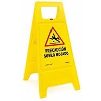 Panneau de Précaution - Normaluz - RD30070 - Sol Mouillé - Plastique - 62 cm - Jaune