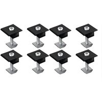WETOWN Support pour bornes centrales de modules solaires 8 pièces 35mm