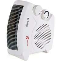 Radiateur Soufflant, Chauffage D'Appoint Électrique Avec Thermostat Réglable, 2000W, Blanc, Briebe, HT1181